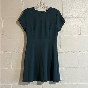 Miami Teal Short Sleeve Dress- Medium